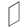 Magnetic Door Seal - 140219436056 Magnetic Seal White 7820 501 [Electrolux Aeg]